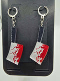 Bloody Cleaver Lever-Back Dangle Earrings